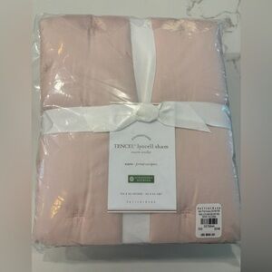 NEW Pottery Barn TENCEL™ Lyocell Tufted Quilted EURO Sham Soft Rose